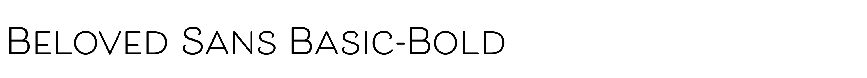 Beloved Sans Basic-Bold